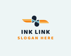 Symmetrical Toucan Link  logo design