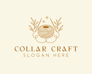 Crochet Yarn Weaving logo design