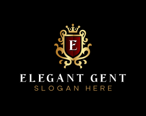 Elegant Shield Crest logo design