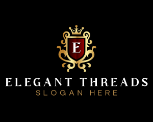 Elegant Shield Crest logo design