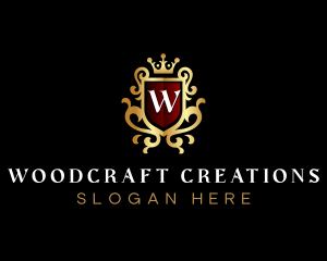 Elegant Shield Crest logo design