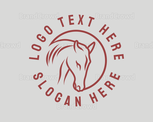 Minimalist Horse Animal Logo
