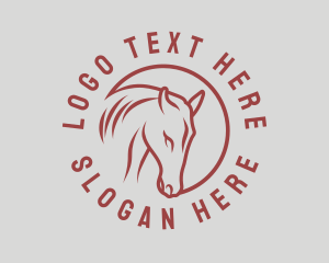 Minimalist - Minimalist Horse Animal logo design