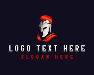 Spartan Warrior Fighter logo design