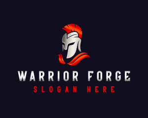 Spartan Warrior Fighter logo design