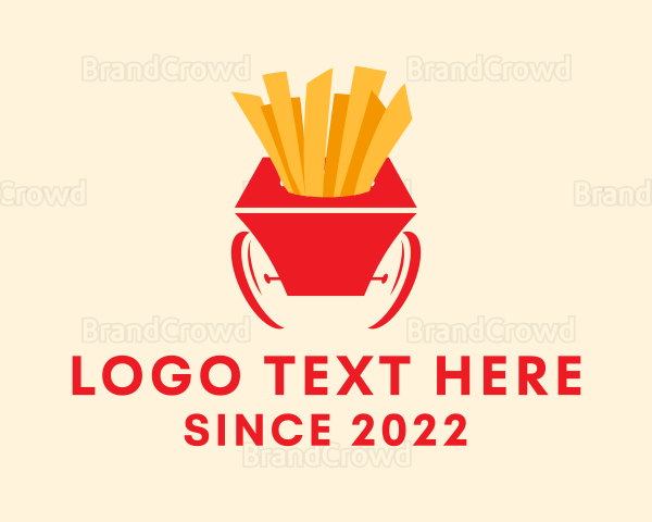 French Fries Cart Logo