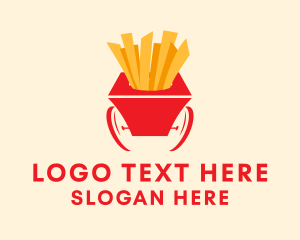 French Fries Cart  Logo