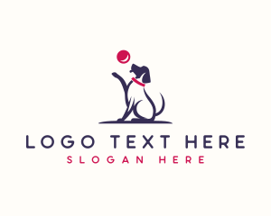 Ball Dog Canine  logo design