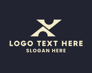 Triangle - Creative Tech Letter X logo design