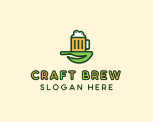 Natural Beer Brew logo design
