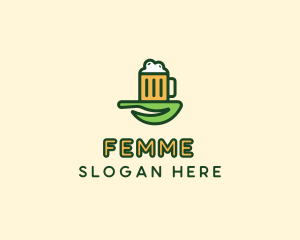 Natural Beer Brew logo design