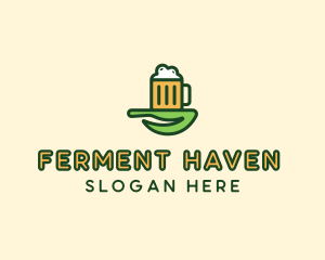 Fermentation - Natural Beer Brew logo design