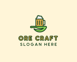 Natural Beer Brew logo design