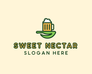 Natural Beer Brew logo design