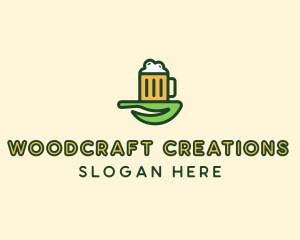 Natural Beer Brew logo design