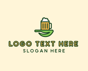 Lager - Natural Beer Brew logo design