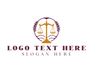 Defendant - Legal Scale Justice logo design