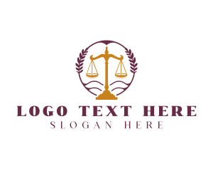 Legal Scale Justice logo design