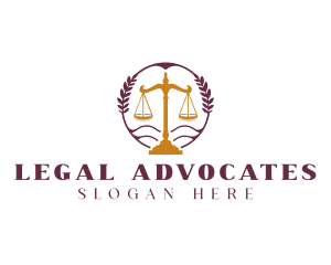 Legal Scale Justice logo design