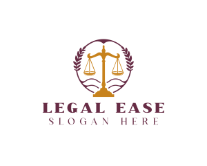 Legal Scale Justice logo design