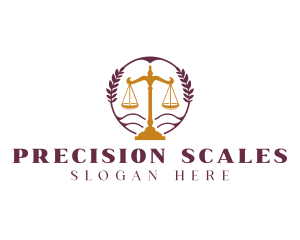 Legal Scale Justice logo design