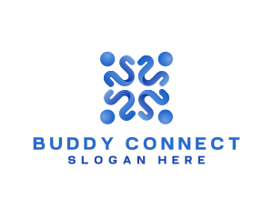 Friendship - Group Community Social logo design