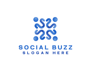 Group Community Social logo design