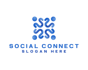 Social - Group Community Social logo design