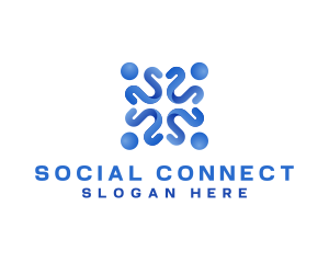 Group Community Social logo design