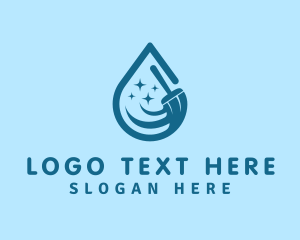 Cleaning Services - Droplet Mop Housekeeping logo design