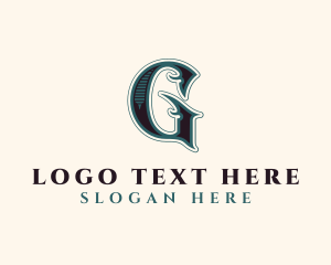 Letter G - Medieval Monarch Style Letter G logo design
