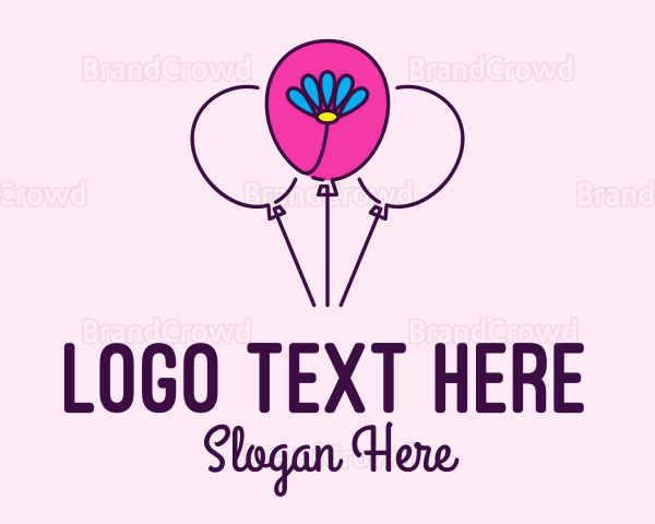 Flower Balloon Decor Logo