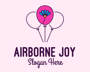 Flower Balloon Decor logo design