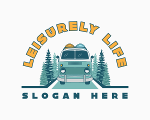 Travel Trailer Van logo design