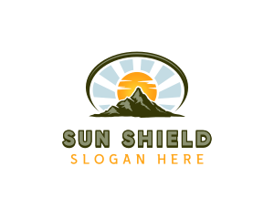 Mountain Hiker Trekking logo design