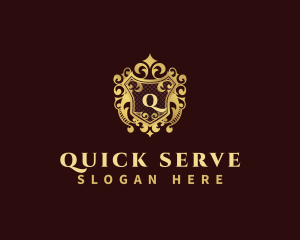 Decorative Royal Shield  logo design