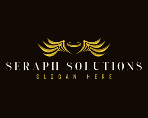 Seraph - Holy Angel Wings logo design