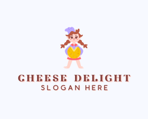 Girl Cheese Restaurant logo design
