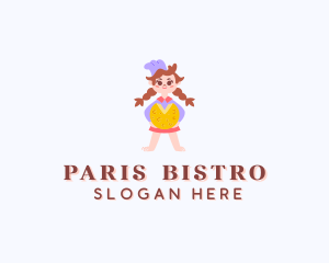 Girl Cheese Restaurant logo design