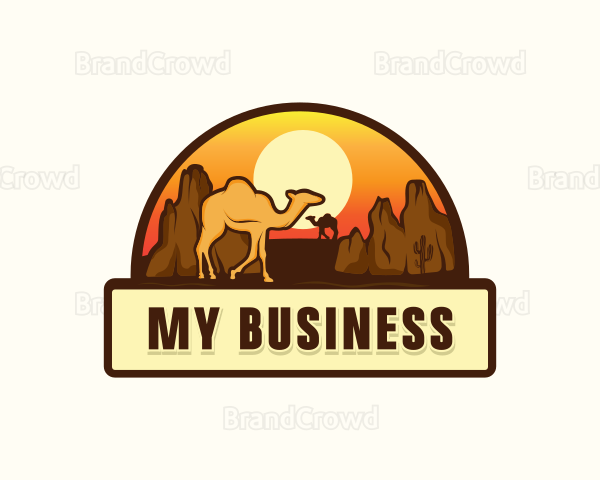 Camel Desert Sahara Logo
