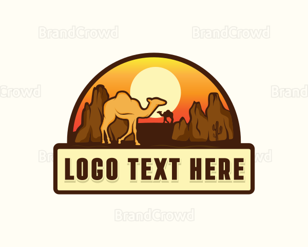Camel Desert Sahara Logo