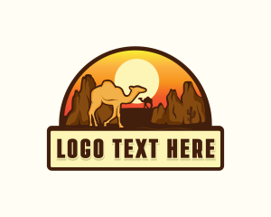 Desert - Camel Desert Sahara logo design