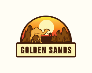 Camel Desert Sahara logo design