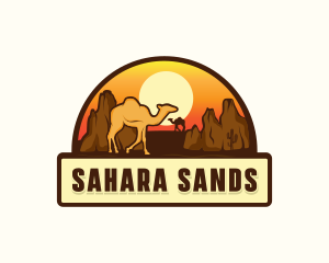 Sahara - Camel Desert Sahara logo design