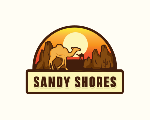 Dunes - Camel Desert Sahara logo design