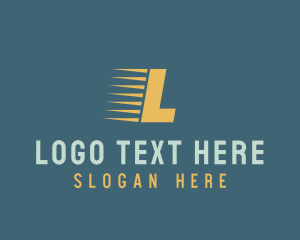 Courier - Fast Logistics Courier logo design