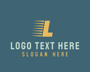 Logistics - Fast Logistics Courier logo design