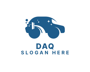 Blue Car Cleaning Service  logo design