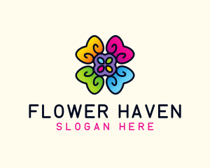 Flower Candy Sweets logo design