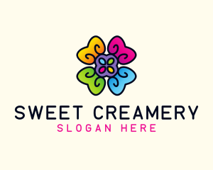 Flower Candy Sweets logo design